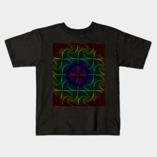 Psychedelic rainbow Kids T-Shirt